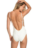Roxy Womens Surf Memory One Piece Swimsuit, Marshmallow, Large by Vanessa Jane