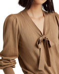 Lauren Ralph Lauren Self-Tie Puffed Sleeve Top by Vanessa Jane