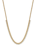 Argento Vivo Zirconia 18 Statement Necklace in 18k Gold-Plated Sterling Silver by Vanessa Jane