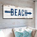 Shore Direction Arrow Beach Sign II by Tailored Canvases