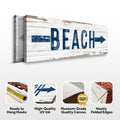 Shore Direction Arrow Beach Sign II by Tailored Canvases