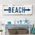 Shore Direction Arrow Beach Sign II by Tailored Canvases