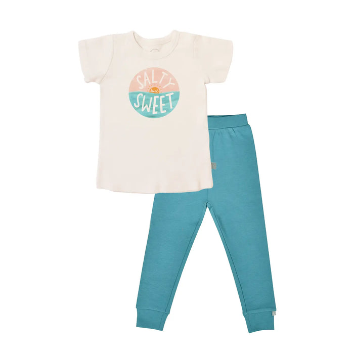 short sleeve pajama set | salty but sweet by Finn + Emma