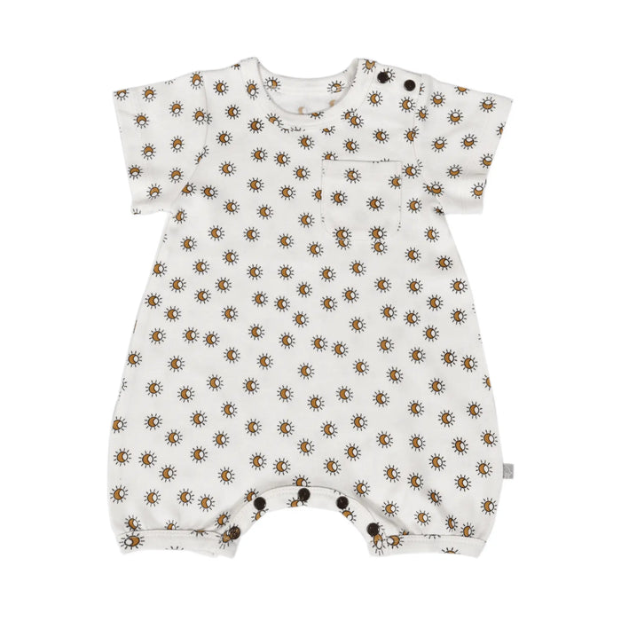 short sleeve romper | sun by Finn + Emma