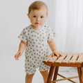 short sleeve romper | sun by Finn + Emma