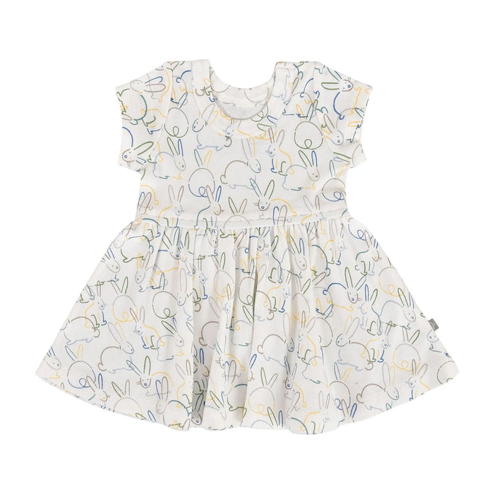 short sleeve twirl dress | bunnies by Finn + Emma