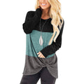 Sieanear Women's Casual Short Sleeve T-Shirt Tops Twist Knot Front Tunics by DailySale