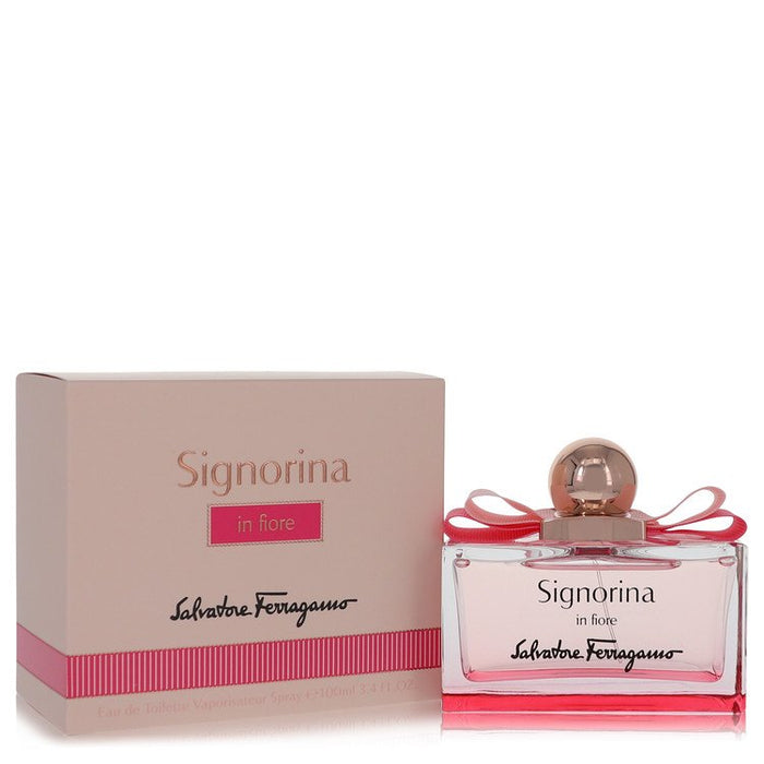 Signorina In Fiore by Salvatore Ferragamo Eau De Toilette Spray 3.4 oz for Women by Avera Group