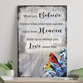 Signs From Heaven That Love Never Dies Sign II by Tailored Canvases