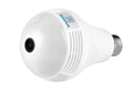 Silarius SIL-FISHBULB3MP 3MP WiFi, bulb fish-eye Camera, app (IC See) , TF card, 2-Way Audio , app can switch bulb on - 1.29mm lens (SILVER COLOR) by Silarius