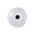 Silarius SIL-FISHBULB3MP 3MP WiFi, bulb fish-eye Camera, app (IC See) , TF card, 2-Way Audio , app can switch bulb on - 1.29mm lens (SILVER COLOR) by Silarius
