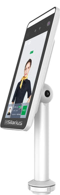 Silarius SIL-FRTEMP 7" Facial Time Attendance Access Control Terminal with Temperature Testing + Face Recognition and Mask Detection (Table Stand Included) NDAA Compliant by Silarius