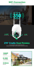 Silarius SIL-PTZHOMEWIFI2MP WiFi App enabled, PTZ 2MP Full HD outdoor camera by Silarius