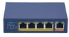 Silarius SIL-SWPP4P65 PoE Powered 5-Port Gigabit Switch with PoE Passthrough, 65W Power Budget for Powering up to 4 PoE Network Devices via Cat5e/Cat6 RJ45 Network Cables - 30W per output port