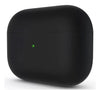 Silicone Case Compatible with AirPods Pro (2019), Liquid Silicone Protective Skin with Front LED Visible Indicator, Black