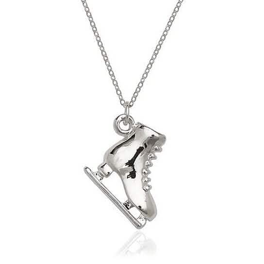 Silver Filled High Polish Finsh Skatecharm and Chain by DailySale