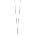 Silver Italian Horn 18 Inch Necklace by Fine Color Jewels
