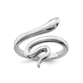 Silver Snake Toe Ring by Fine Color Jewels