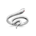 Silver Snake Toe Ring by Fine Color Jewels