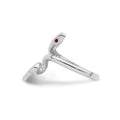Silver Snake Toe Ring by Fine Color Jewels
