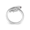 Silver Snake Toe Ring by Fine Color Jewels