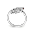 Silver Snake Toe Ring by Fine Color Jewels