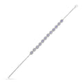 Silver Tanzanite Tennis Bracelet by Fine Color Jewels