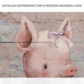 Simple Ribbon Dress Pig Canvas Wall Art by Tailored Canvases