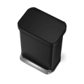 simplehuman 55-Liter Matte Black Indoor Kitchen Hinged Lid Trash Can by DailySale