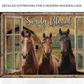 Simply Blessed Amazing Horse Farm Sign by Tailored Canvases