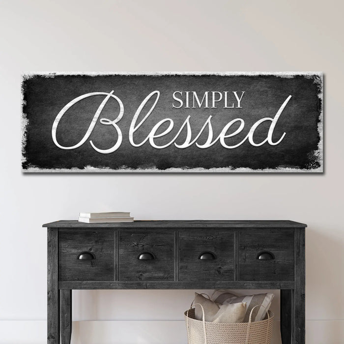Simply Blessed Sign by Tailored Canvases