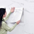 Simulated Thick Marble Tile Floor Self-adhesive Sticker by DailySale