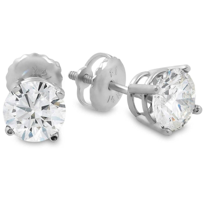 Single 0.40CT Real Genuine Diamond Stud Earring 14k Solid Gold Wow by DailySale