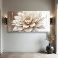 Single Beige Flower Abstract Wall Art by Tailored Canvases