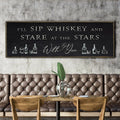 Sip Whiskey With You Bar Sign II by Tailored Canvases