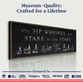 Sip Whiskey With You Bar Sign II by Tailored Canvases