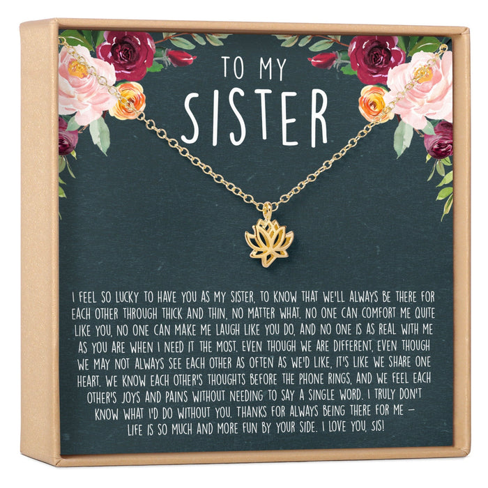 Sister Lotus Necklace by Dear Ava