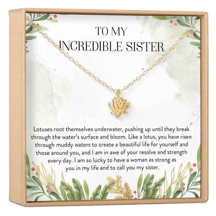 Sister Lotus Necklace by Dear Ava