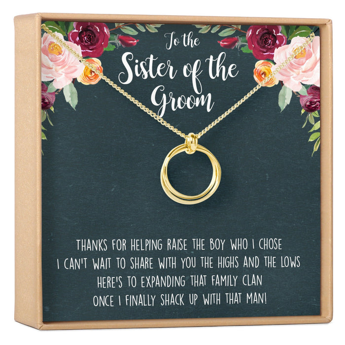 Sister of the Groom Necklace by Dear Ava