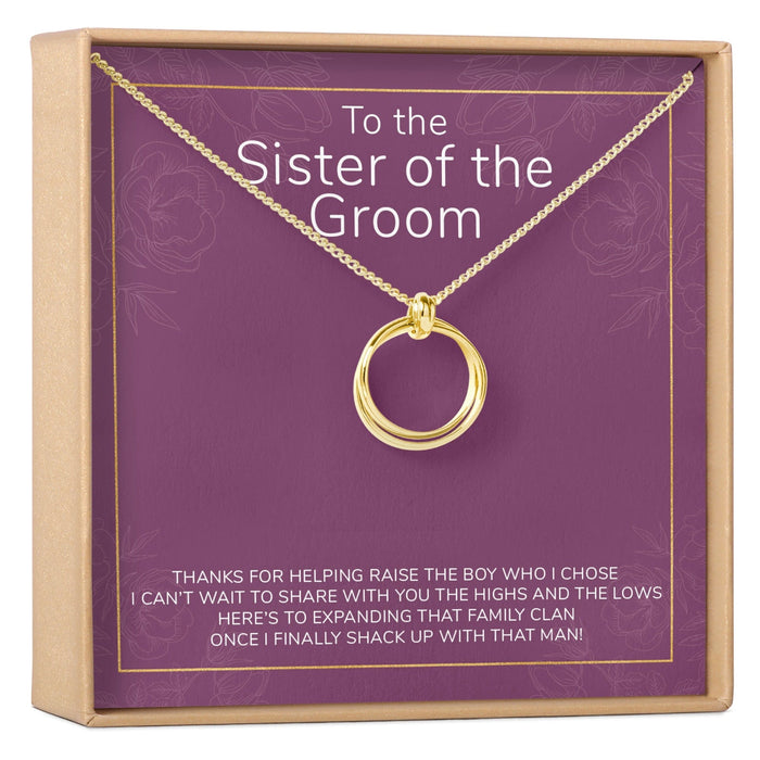 Sister of the Groom Necklace by Dear Ava