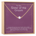Sister of the Groom Pearl Necklace by Dear Ava