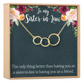 Sister of the Groom Triple Circles Necklace by Dear Ava