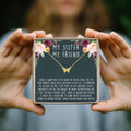 Sisters Butterfly Pendant Necklace by Dear Ava