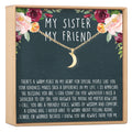 Sisters Crescent Moon Pendant Necklace by Dear Ava