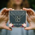 Sisters Double Circles Necklace Set by Dear Ava