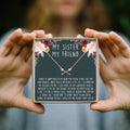 Sisters Double Intersecting Arrows Necklace by Dear Ava