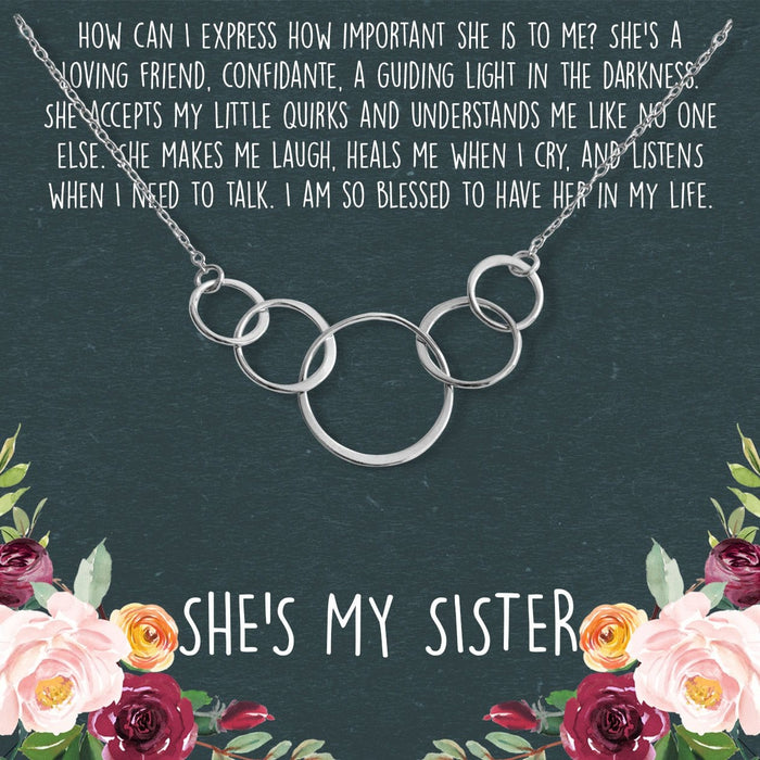 Sisters Five Circles Necklace by Dear Ava