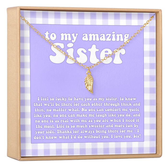 Sisters Wing Necklace by Dear Ava