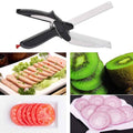 SKEMIX Kitchen Food Scissors, Food Cutter Chopper Clever Stainless Steel Knife with Cutting Board by DailySale