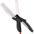 SKEMIX Kitchen Food Scissors, Food Cutter Chopper Clever Stainless Steel Knife with Cutting Board by DailySale